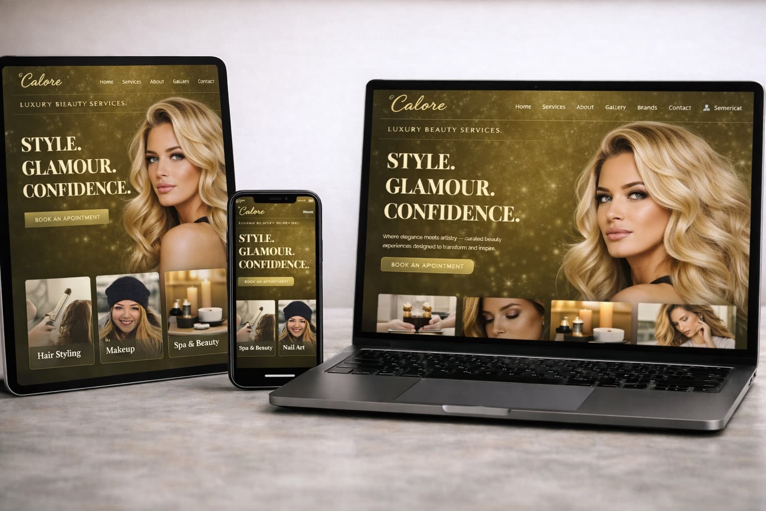 Salon Website Design